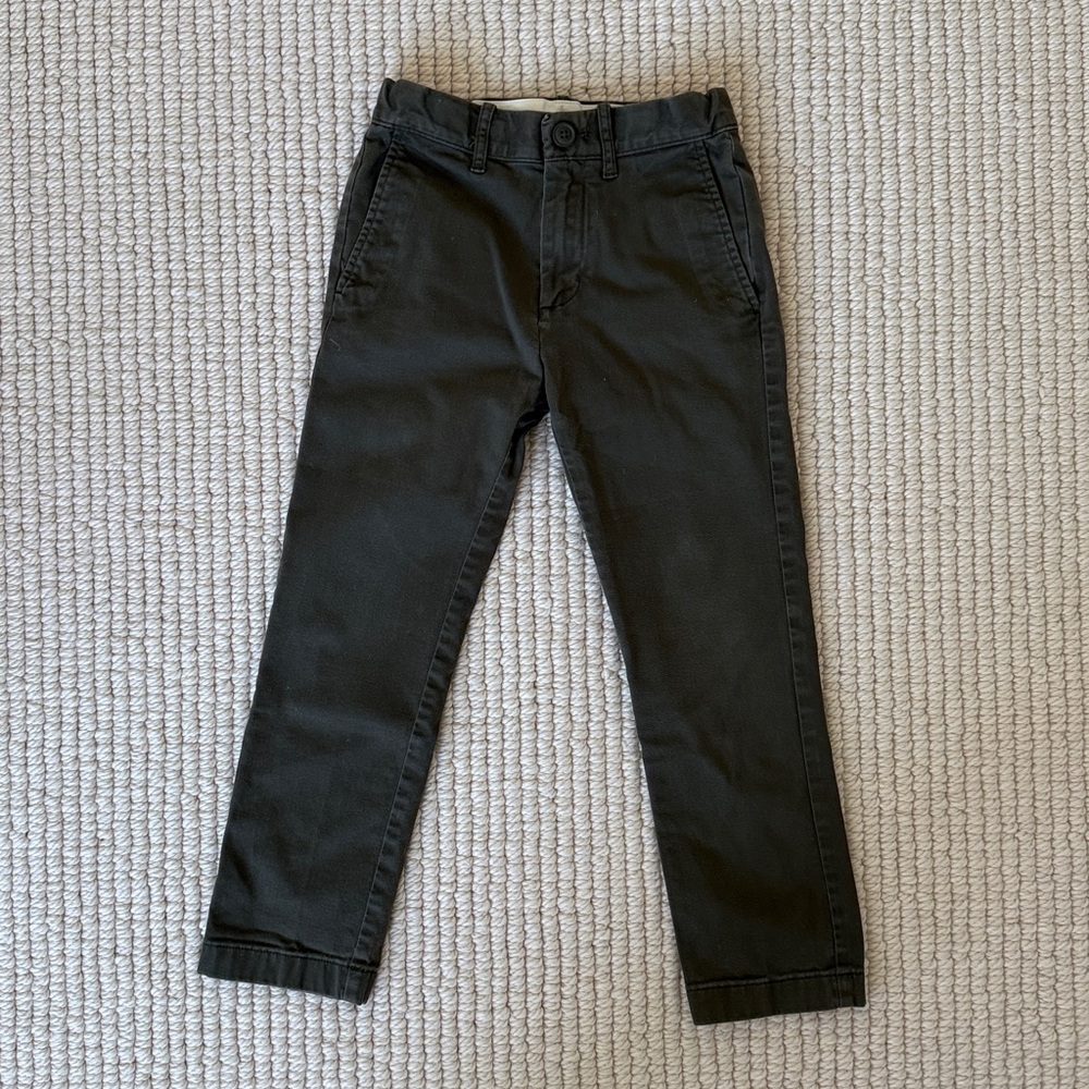 J.Crew boys stretch chino olive size 6